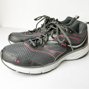 SZ 10 Ryka Pink & Gray Sneakers